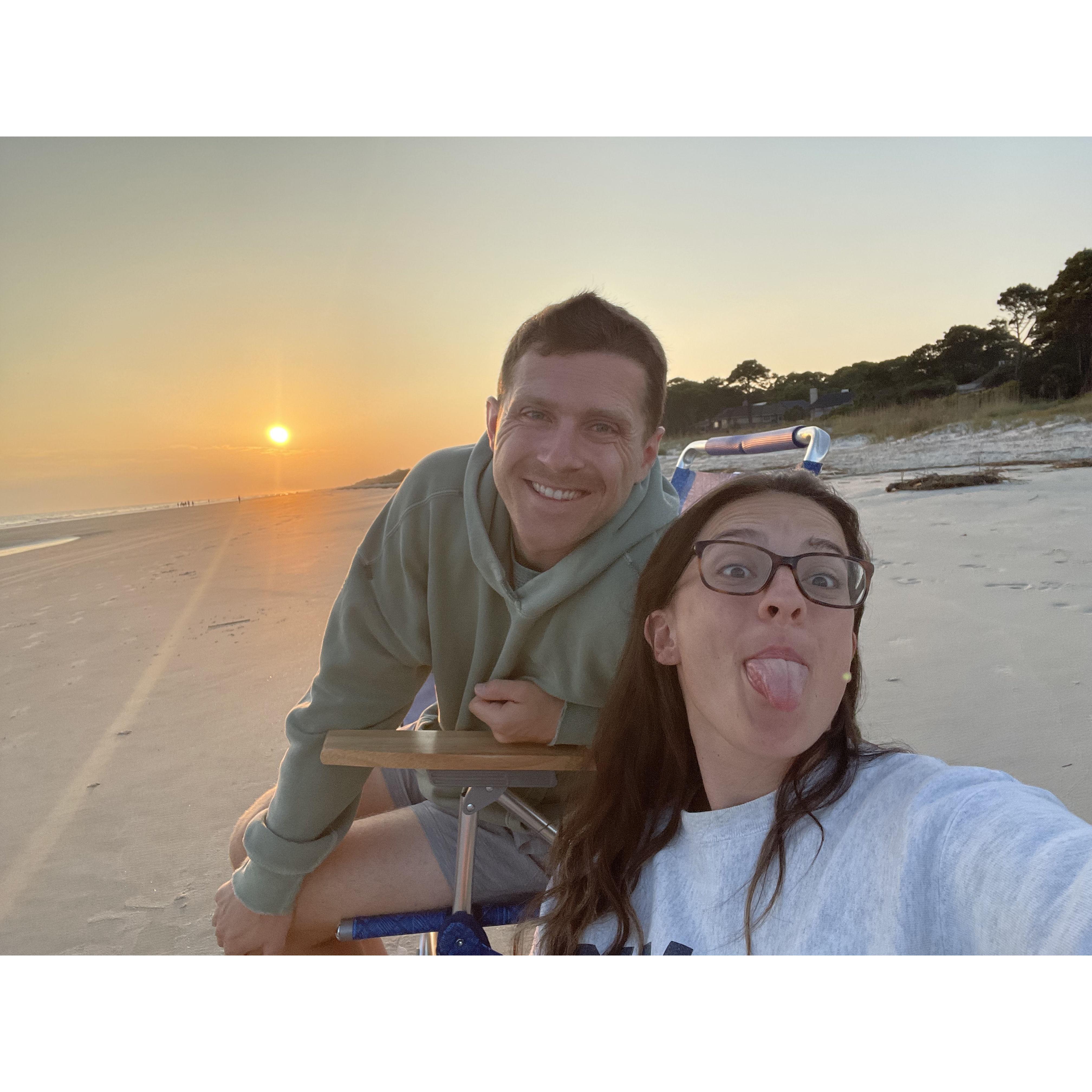 Sunrise coffees at HHI!