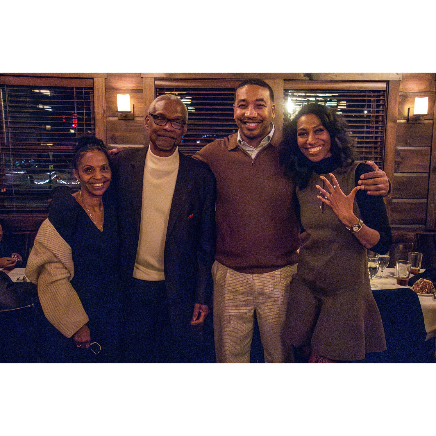 (L-R) Carolyn Payton ( MOB) James Payton ( FOB) Leon, Temara