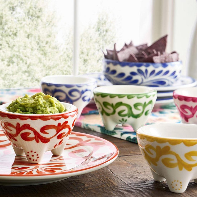 Puebla Porcelain Mini Molcajetes - Set of 4