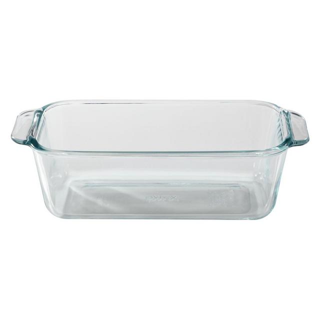 Pyrex 1.5-Quart Clear Basics Glass Loaf Pan (Set of 2)