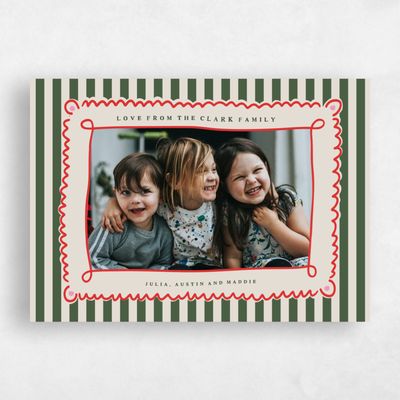 Green Landscape Holiday Card - Elara