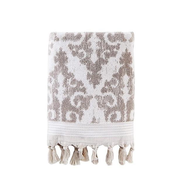 SKL Home by Saturday Knight Ltd. Mirage Fringe Bath Towel, Taupe