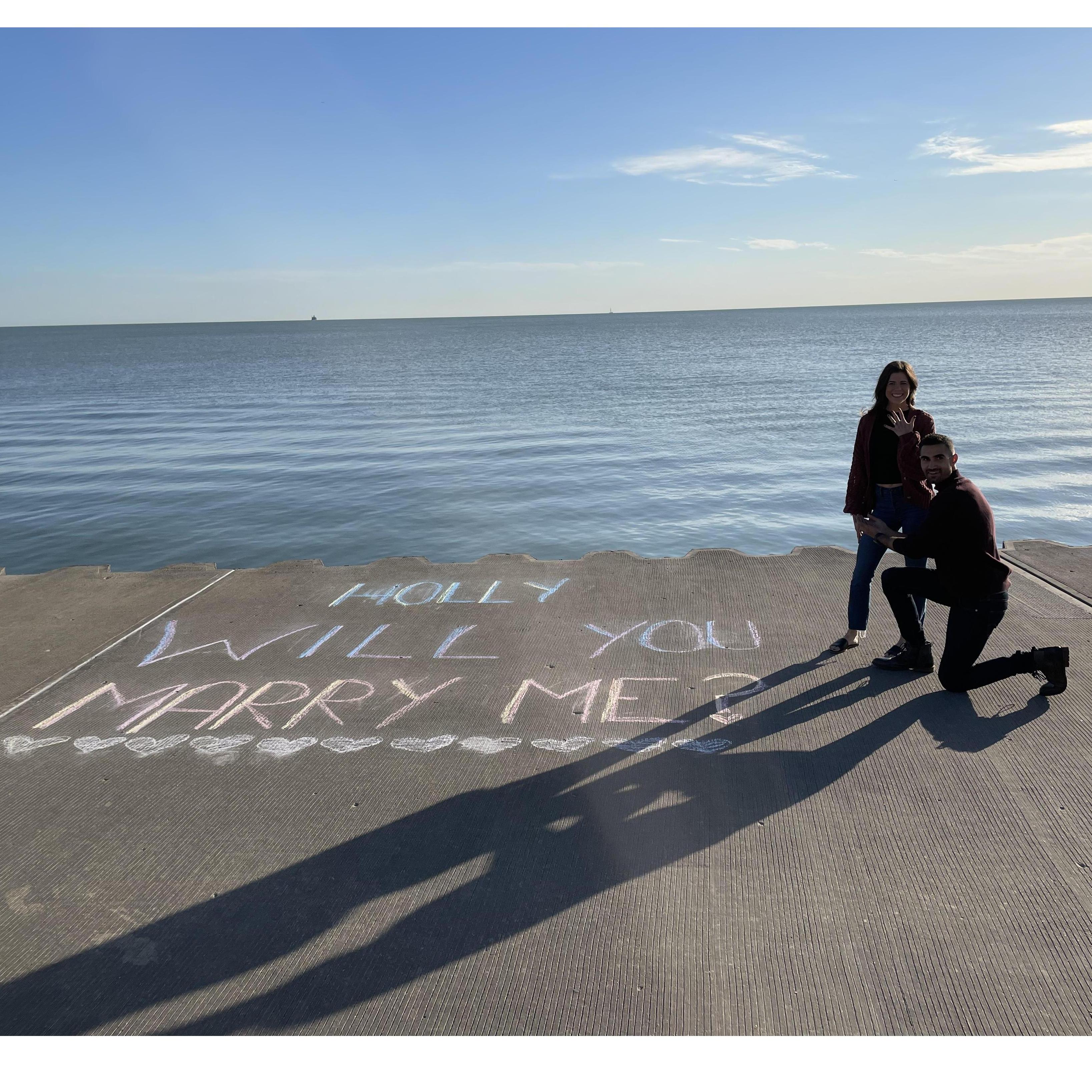 She said YES!