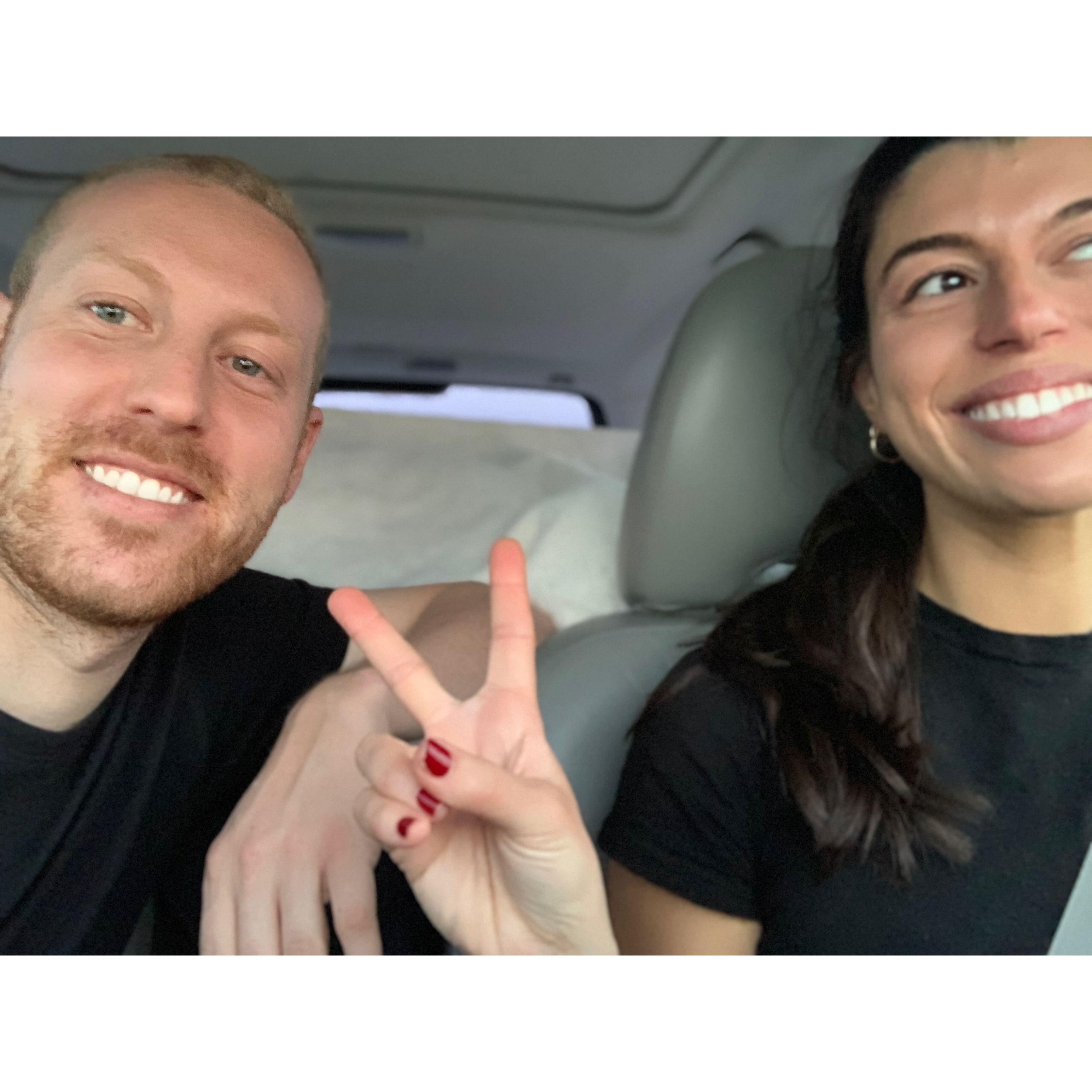 Sep 2020-March 2021: Driving cross-country for the first 3-9 months of our relationship.