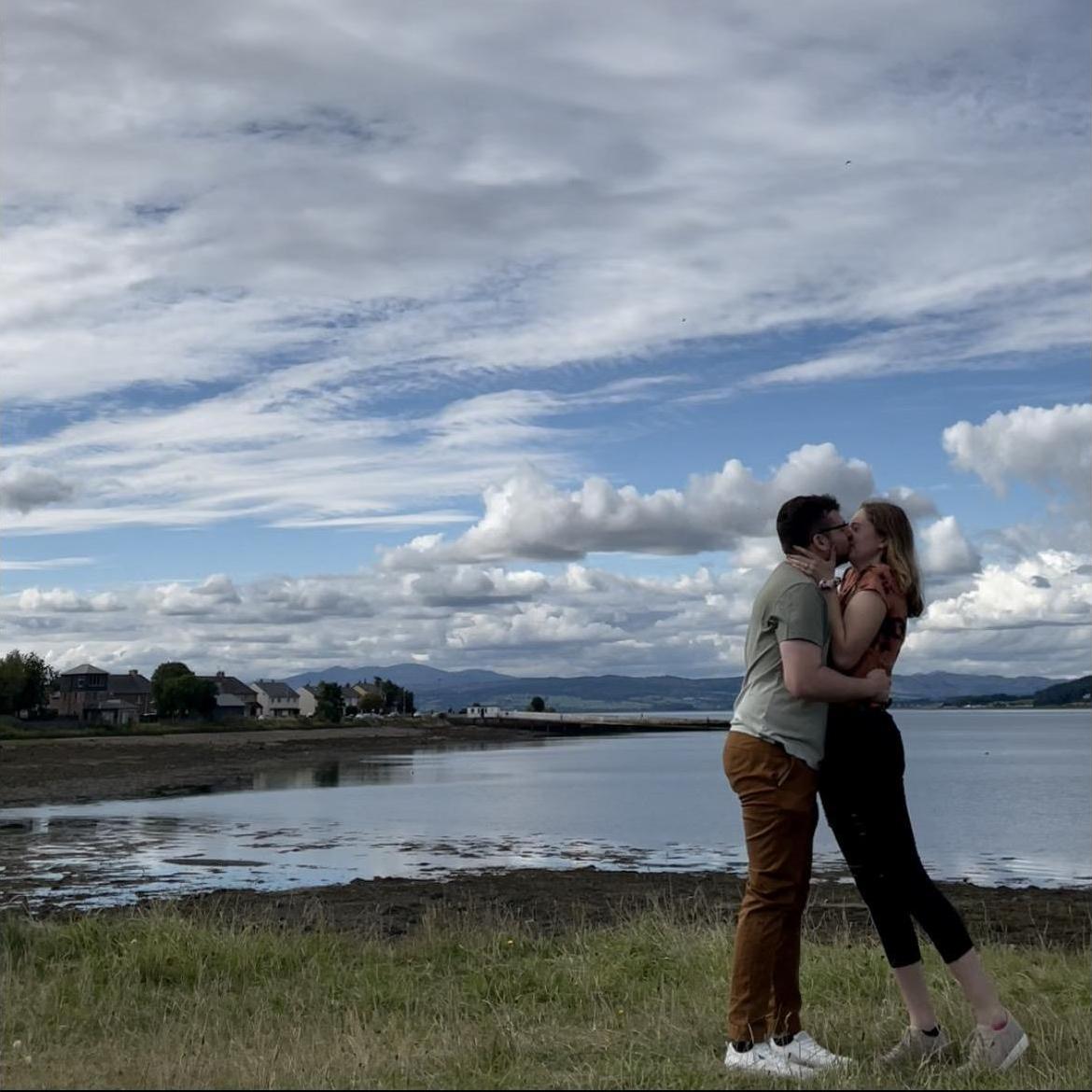 September 14, 2021 in Inverness, Scotland Scott got down on one knee and asked Katie to marry him!