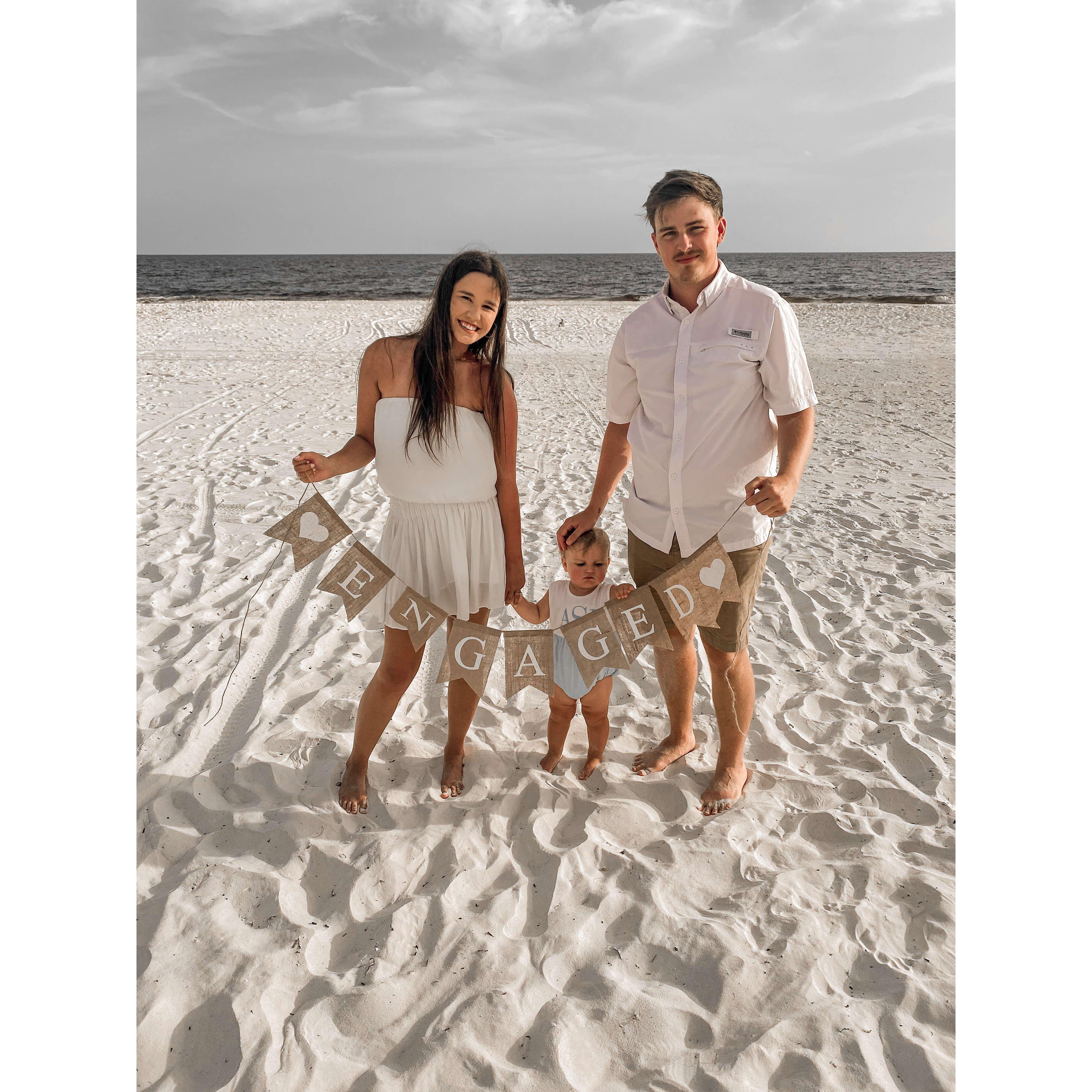 Announcing our engagement! One of the most special memories we have!