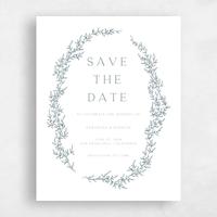 White Wedding Save the Date - Rhys Portrait