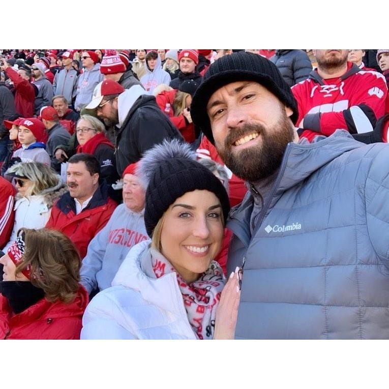 Lindz's first Badgers game.
