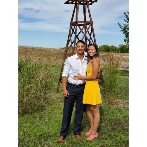 One of the first pictures we took together! This is at Joey's wedding