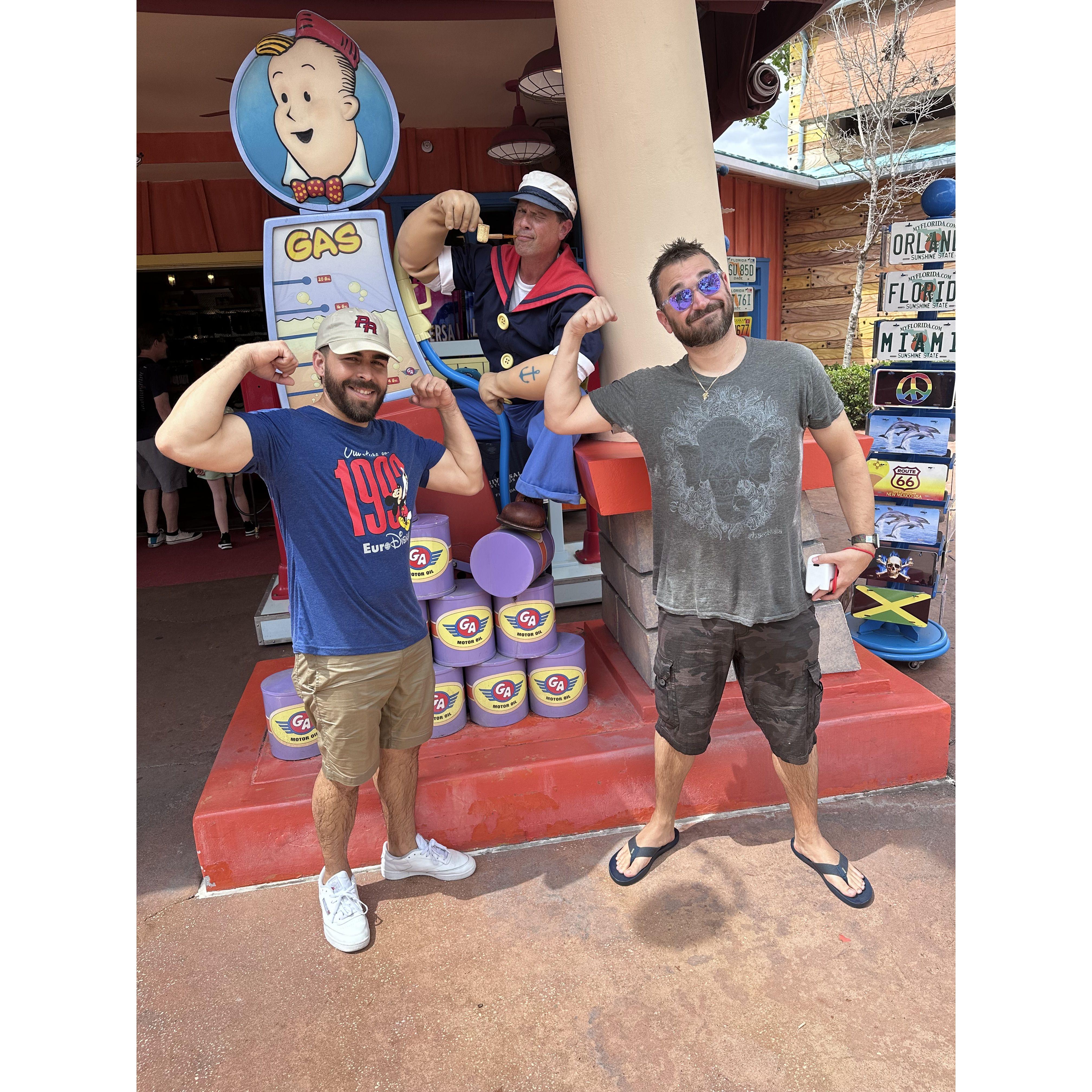 Looking strong with Popeye