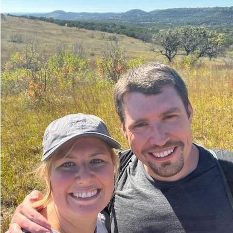Our first selfie and hike at the Balconies Canyonlands