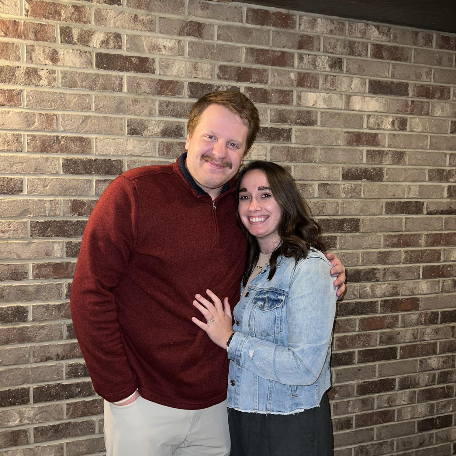 On the night of the proposal, Spencer had a sweet surprise for Sydney—dinner with both sets of parents at their favorite spot, Simpson’s.