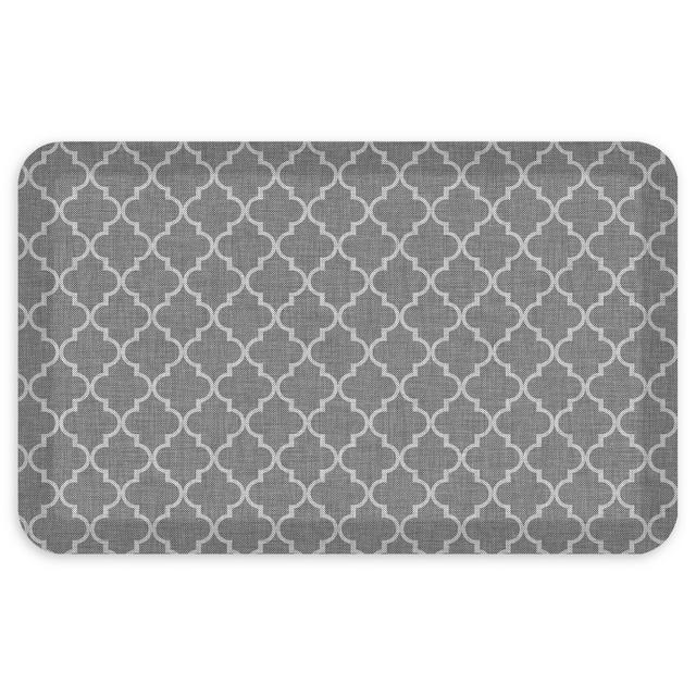 GelPro® NewLife® 30" x 72" Lattice Designer Comfort Mat in Light Charcoal