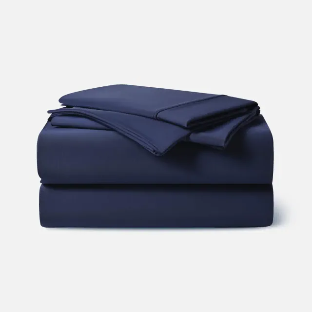 REST® Evercool®+ Cooling Sheet Set, Cool to the Touch and Silky Smooth, Antimicrobial 4PCS Sheet Set for Hygienic Sleep, King, Midnight Blue