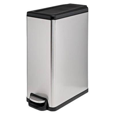 Room Essentials Stainless Steel Rectangle Step Trash Bin 45L