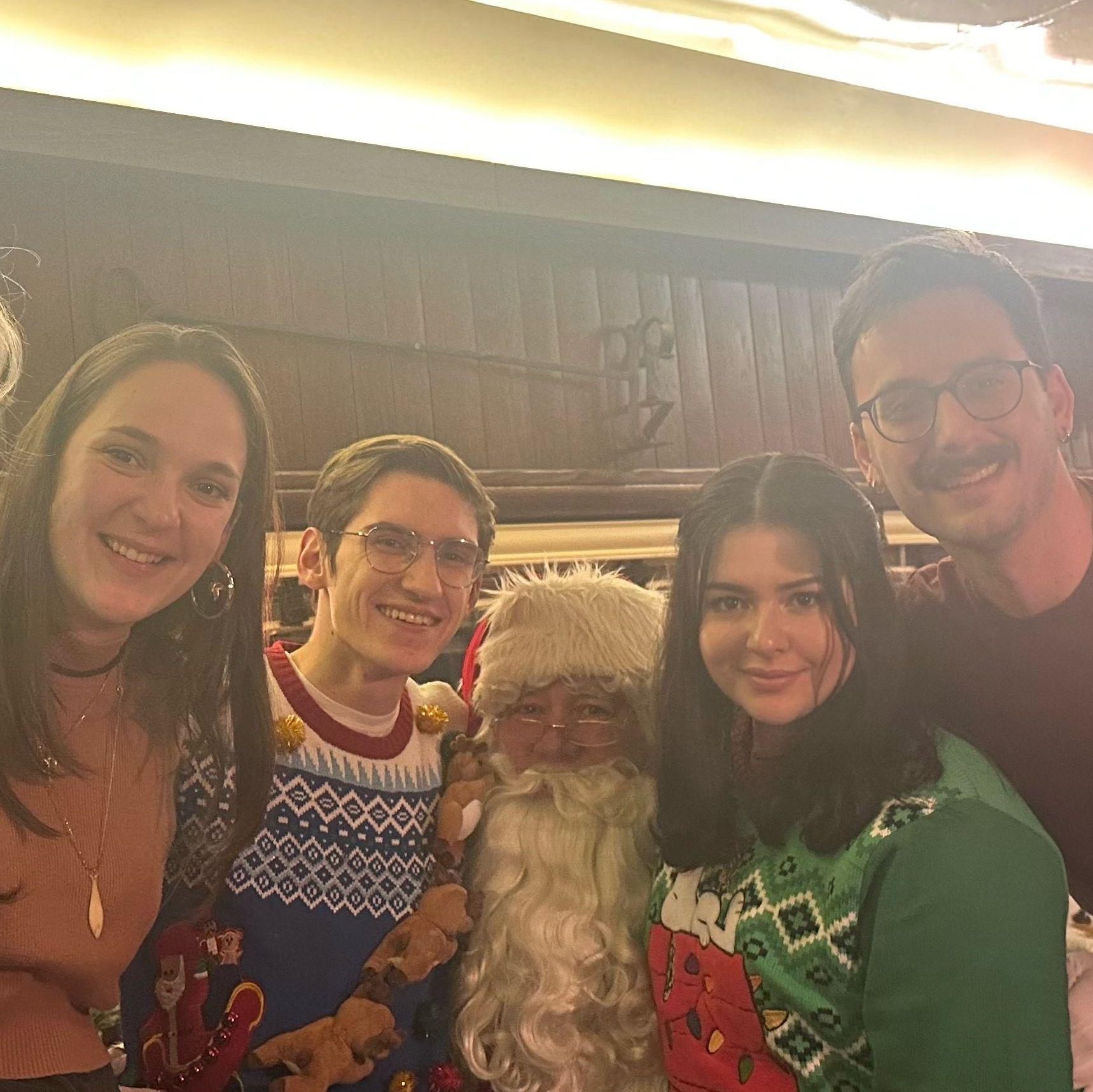 Christmas train with George, Olivia, and Santa Claus!