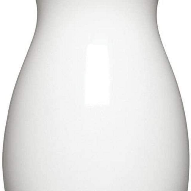 Floral Supply Online - White Home Decor Vase- Decorative Glass Flower Vase for Floral Arrangements, Weddings, Parties, and Office Decor. (Style C)