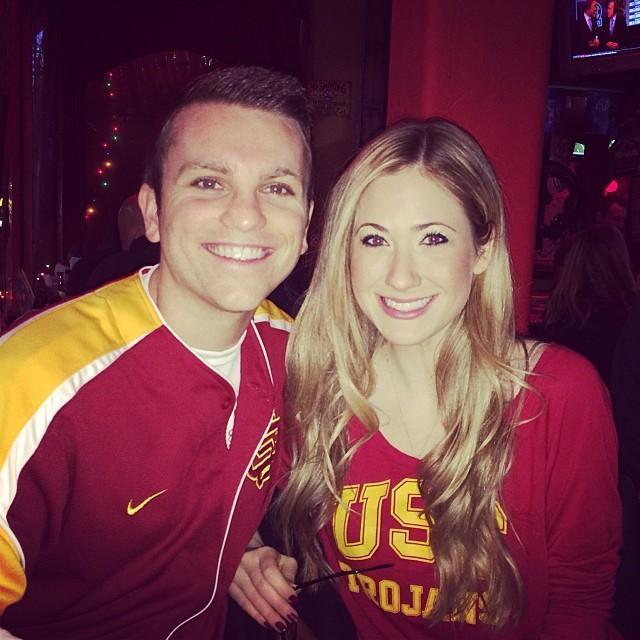 At Cabo Cantina in Brentwood to watch the USC football game! Fall 2014