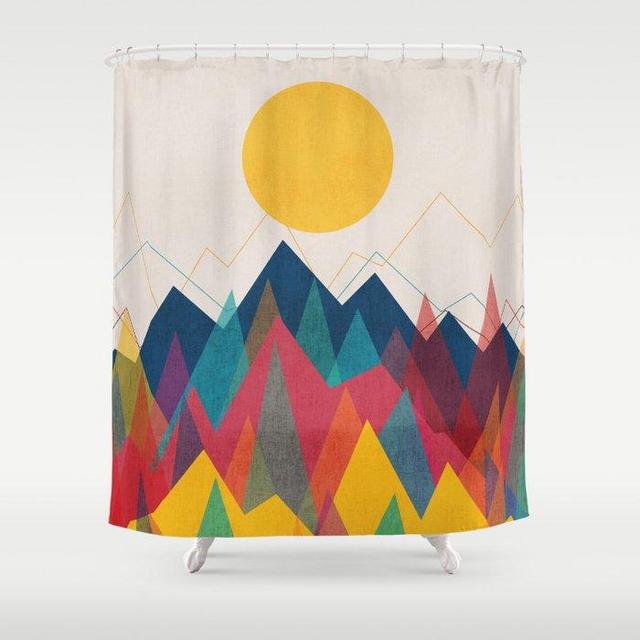 Uphill Battle Shower Curtain