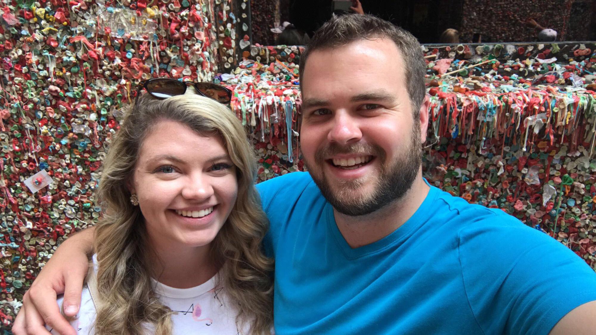 Visiting the Gum Wall in Seattle!