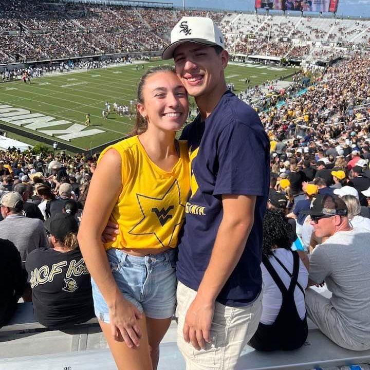 Lances first WVU game in Orlando with the famiglia in 2023.