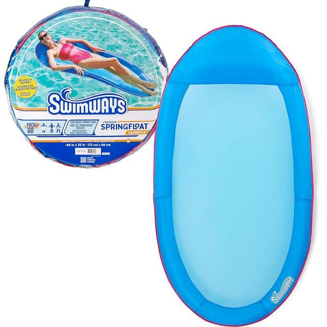 SwimWays Spring Float Premium Hammock Pool Lounger for Swimming Pool,