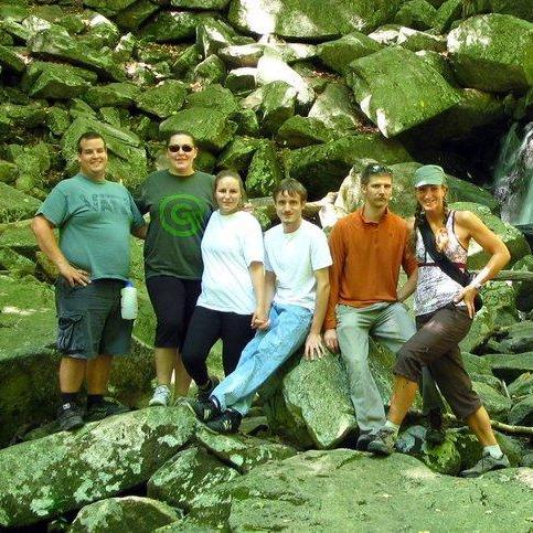 Fall hike with friends at Hacklebarney State Park in NJ.