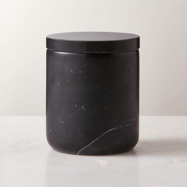 Nexus Large Black Marble Canister