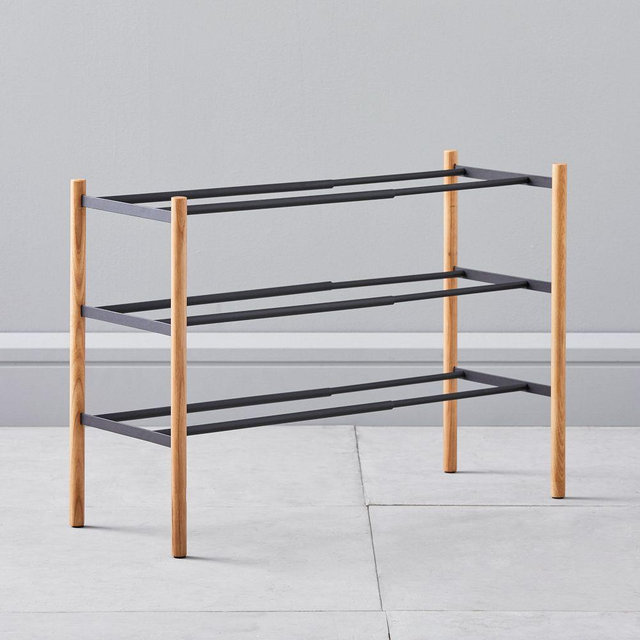 Yamazaki Extended Shoe Rack, Black