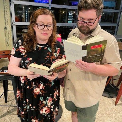 Halloween Trivia (we dressed as our team name: The Readers)