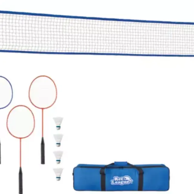 Rec League Badminton and Volleyball Combo Net Set