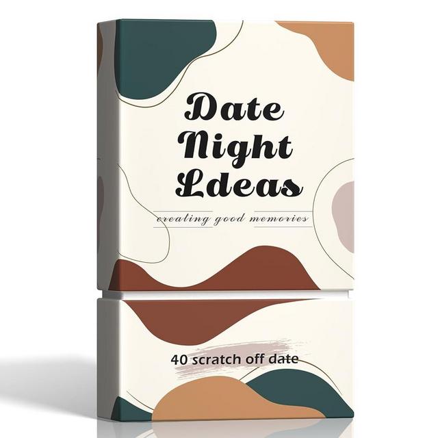 40 Scratch Off Date Night Ideas Cards, Romantic & Adventurous Engagement Couples Games Gift Box, Unique Anniversary Newlywed & Wedding Gifts for Him, Her, Boyfriend, Girlfriend, Husband or Wife