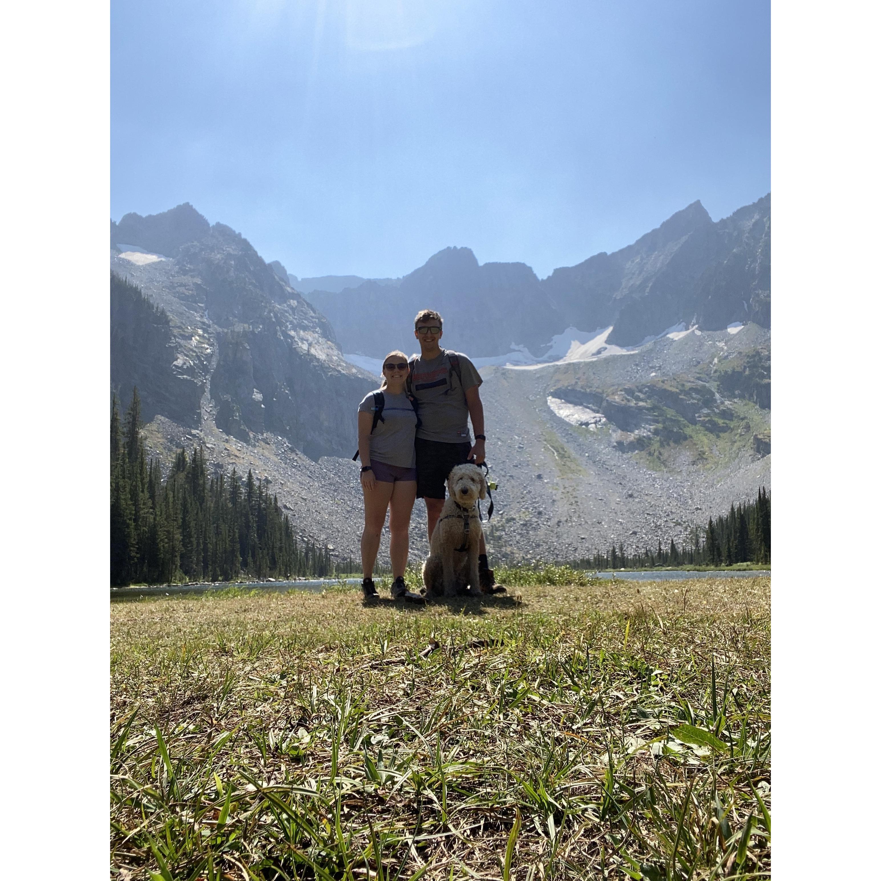 Engagement hike in the Crazy Mountains!