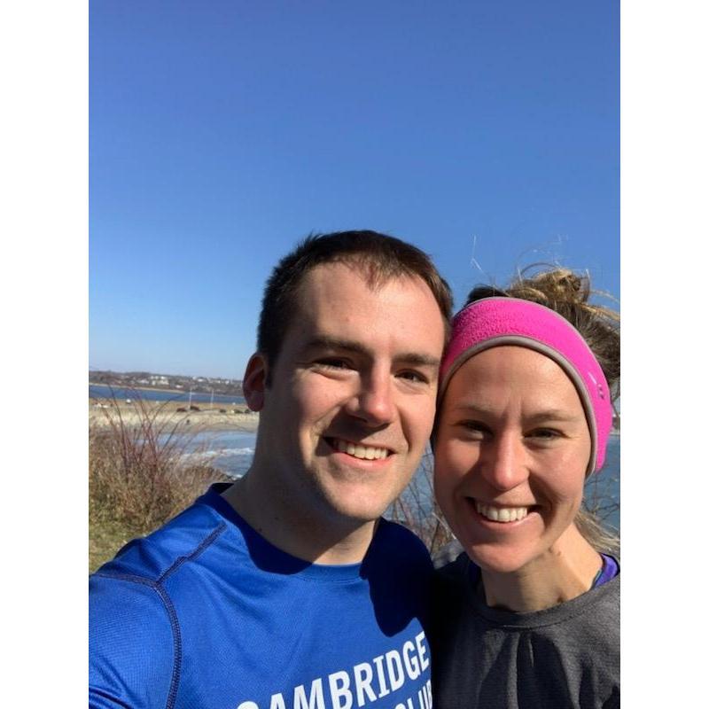 An early morning run along the Cliff Walk in Newport, RI.