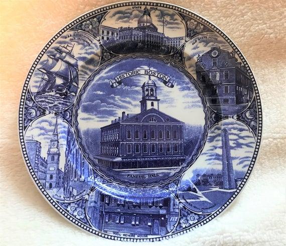 Vintage "The Boston Plate" Historic Boston