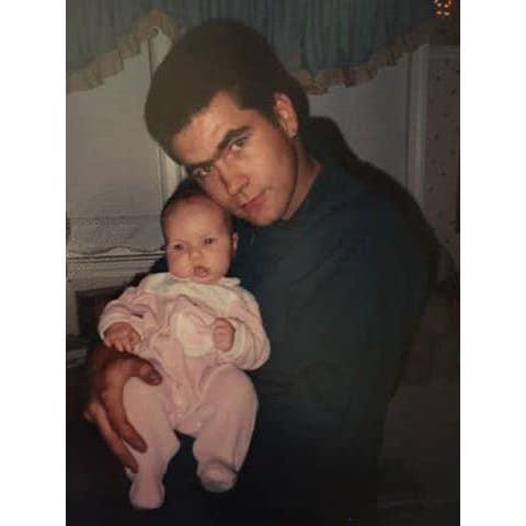 Alana and her biological father York Webber