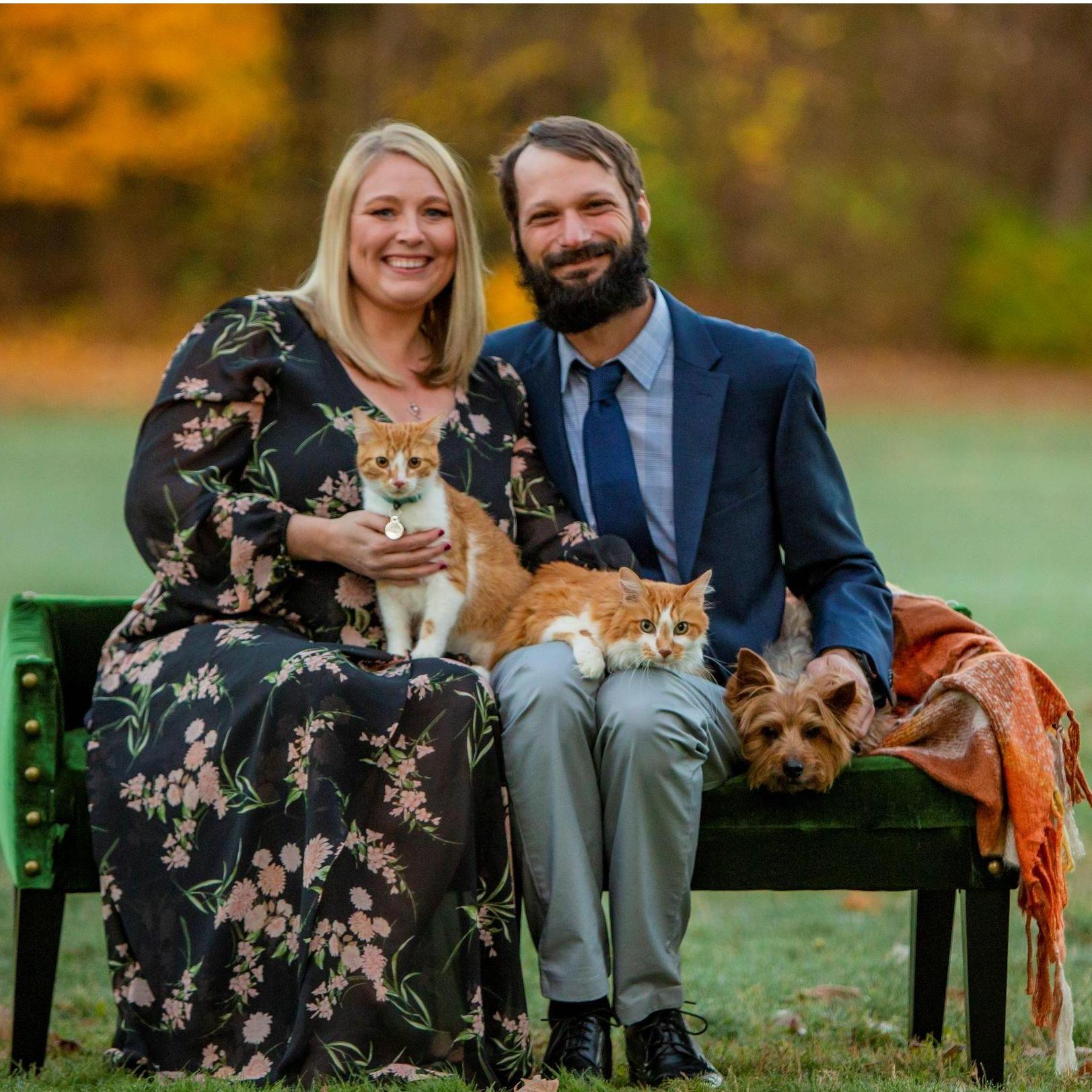 Of course, we had to include our pets in some of our engagement photos.