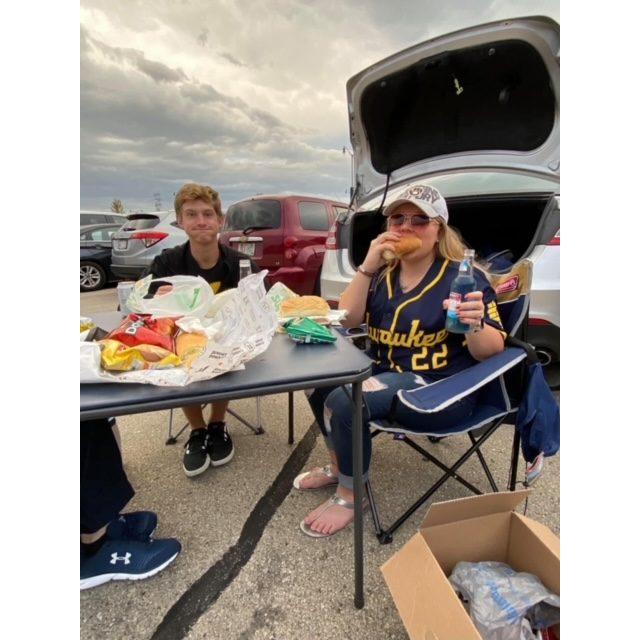 Tailgaiting at Brewer game September 2021!