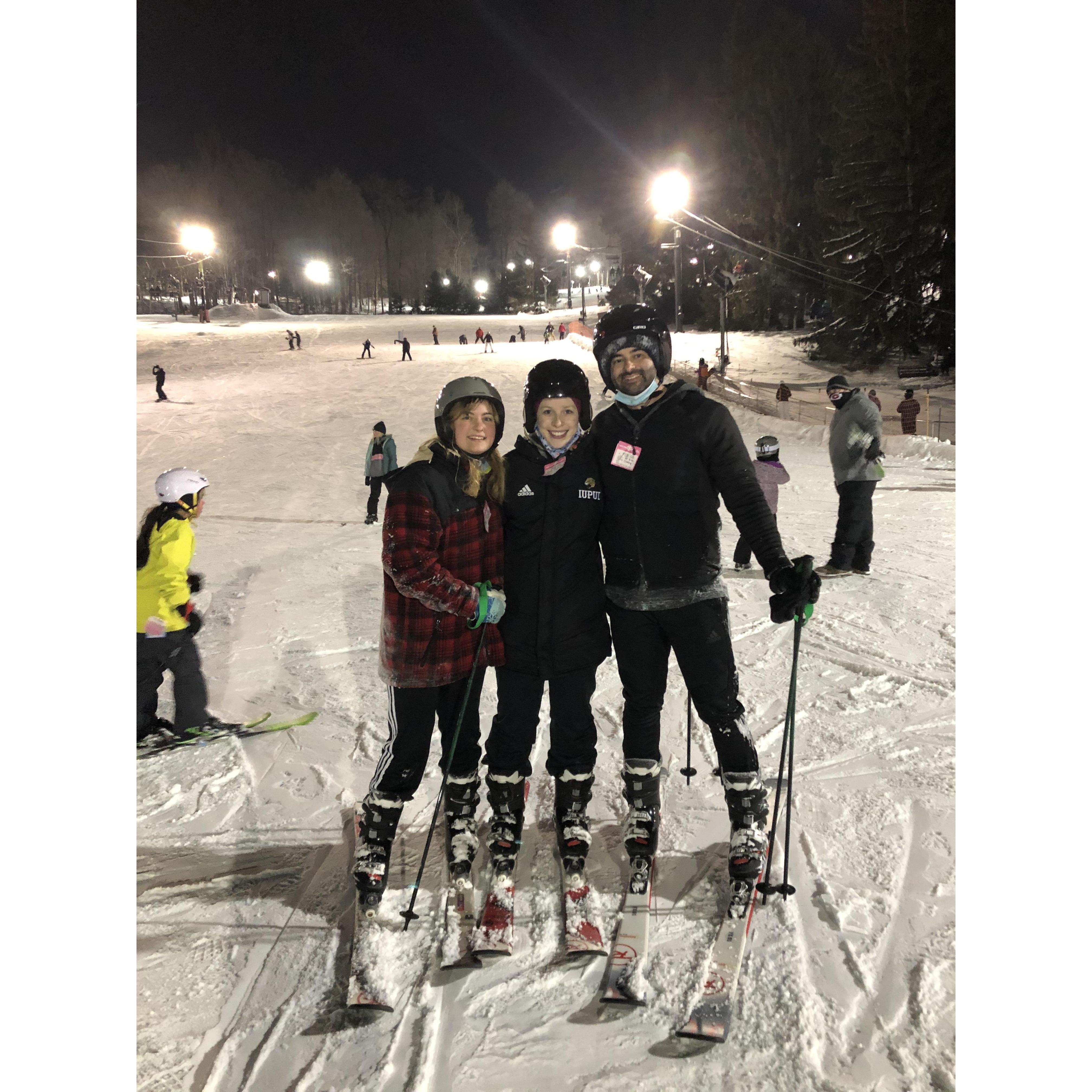 Skiing with our friend Danielle!