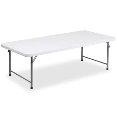 Flash Furniture 60-Inch Kids Plastic Folding Table in White