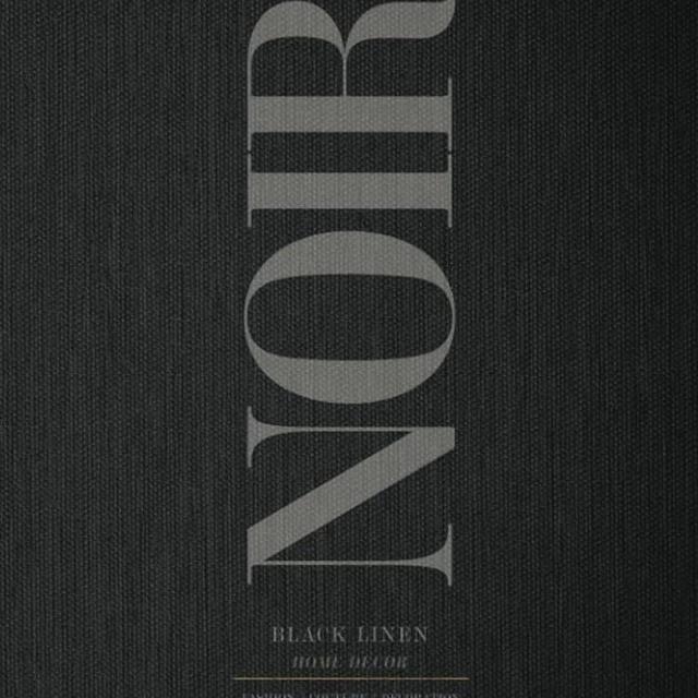 Noir - A Decorative Black Linen Style Book for Coffee Table Displays and Stacking: Aesthetic Hardcover | Perfect for Interior Design Styling, Real Estate Staging and Home Decor (l'Arte & Decor)