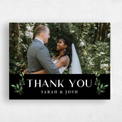 Black Wedding Thank You - Madilou Photo