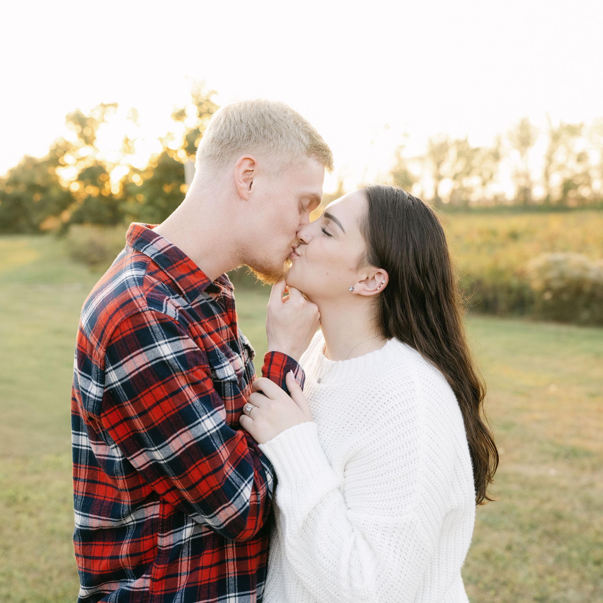 Fall engagement session with our wedding photographer!