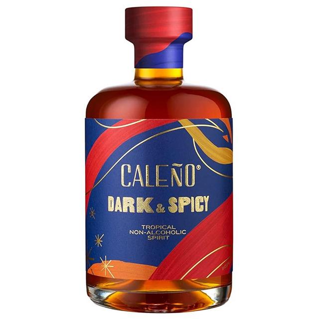 Caleño Dark & Spicy | Non Alcoholic Spirit | Tropical Flavoured Rum Alternative | Low Calorie and Sugar Free | Gluten Free and Vegan | Rich Blend With Tropical Notes | 16.9oz Bottle