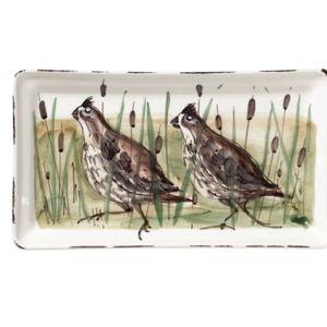 Wildlife Quail Rectangular Platter