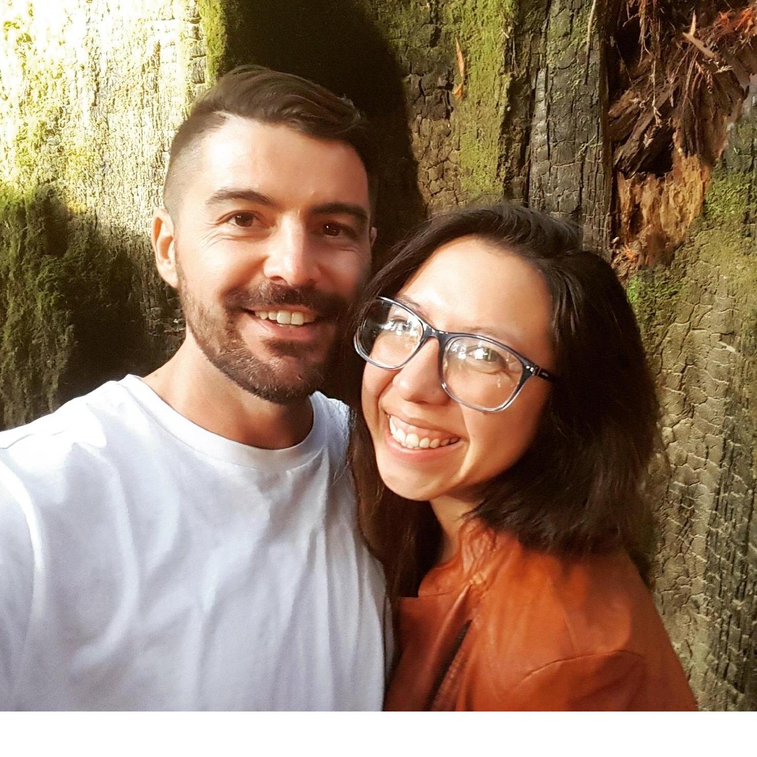 Our first photo together