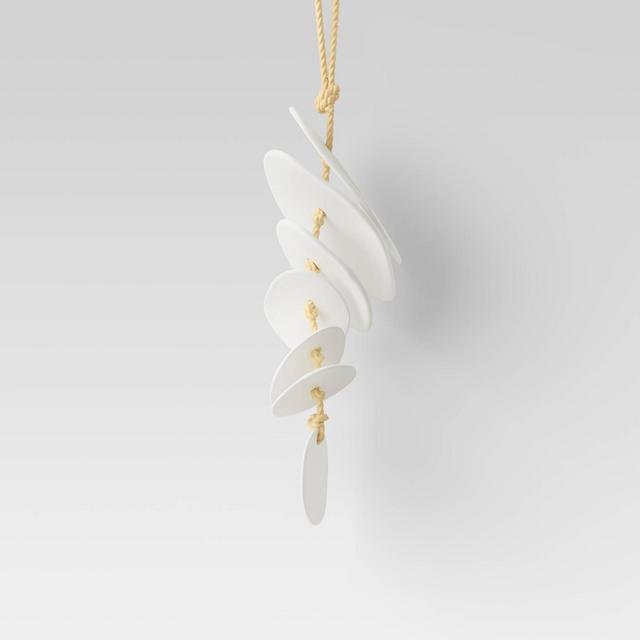Stoneware Hanging Chimes Matte White - Smith & Hawken™
