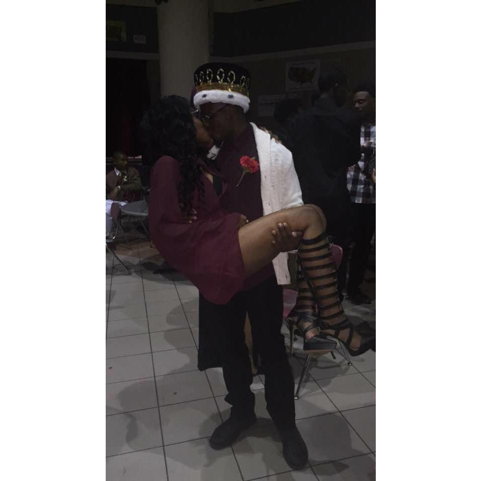 Senior homecoming. Kyren won homecoming king.