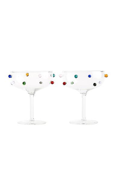 Rainbow Dot Coupes (Set of 2)