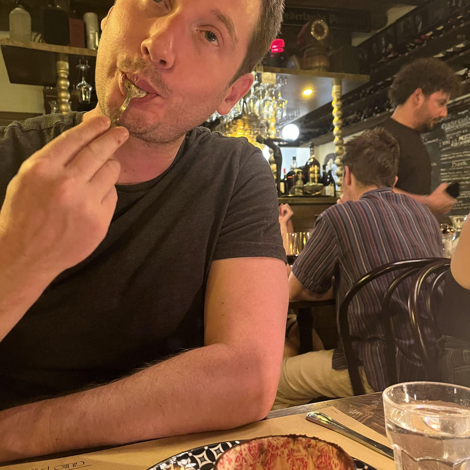 First night in Rome 2024, enjoying Sean's favorite dessert (tiramisu)